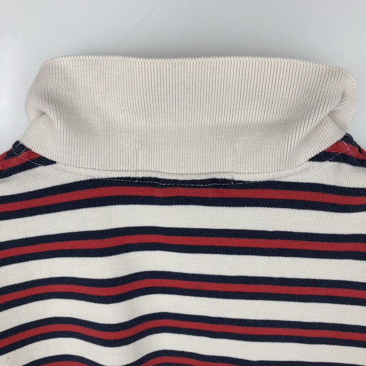 Ralph Lauren POLO by Ralph Lauren CUSTOM FIT Multi-stripe Short-Sleeve Polo Shirt, Men's XXL equivalent. cotton white type Vintage Second Hand