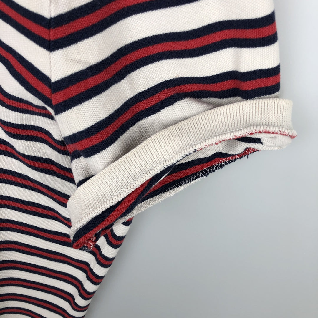 Ralph Lauren POLO by Ralph Lauren CUSTOM FIT Multi-stripe Short-Sleeve Polo Shirt, Men's XXL equivalent. cotton white type Vintage Second Hand