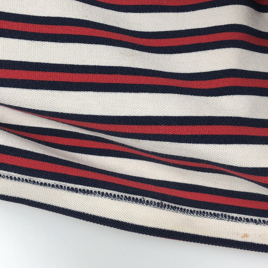 Ralph Lauren POLO by Ralph Lauren CUSTOM FIT Multi-stripe Short-Sleeve Polo Shirt, Men's XXL equivalent. cotton white type Vintage Second Hand