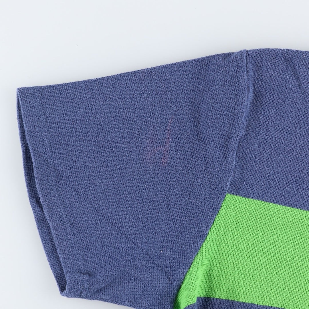 1990'S Ralph Lauren POLO SPORT short-sleeved polo shirt, men's size XXL equivalent, vintage. cotton navy blue type Vintage Second Hand