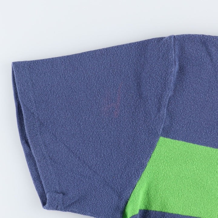1990'S Ralph Lauren POLO SPORT short-sleeved polo shirt, men's size XXL equivalent, vintage. cotton navy blue type Vintage Second Hand