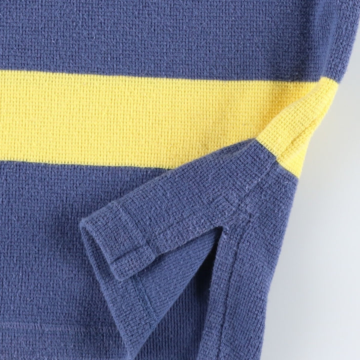 1990'S Ralph Lauren POLO SPORT short-sleeved polo shirt, men's size XXL equivalent, vintage. cotton navy blue type Vintage Second Hand