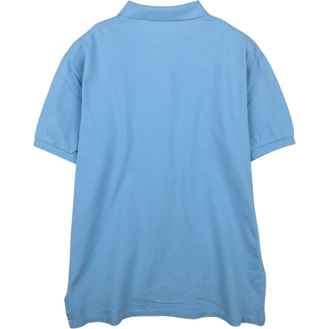 Ralph Lauren POLO by Ralph Lauren short sleeve polo shirt, men's XL size cotton Blue type light blue Vintage Second Hand