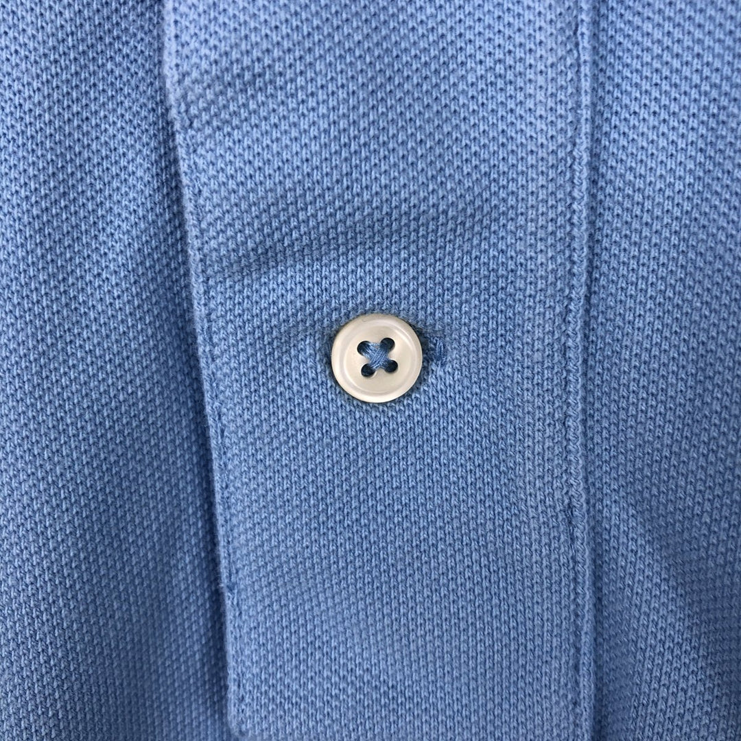 Ralph Lauren POLO by Ralph Lauren short sleeve polo shirt, men's XL size cotton Blue type light blue Vintage Second Hand