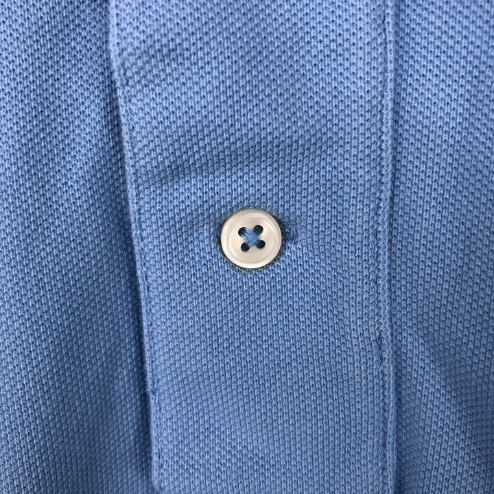 Ralph Lauren POLO by Ralph Lauren short sleeve polo shirt, men's XL size cotton Blue type light blue Vintage Second Hand