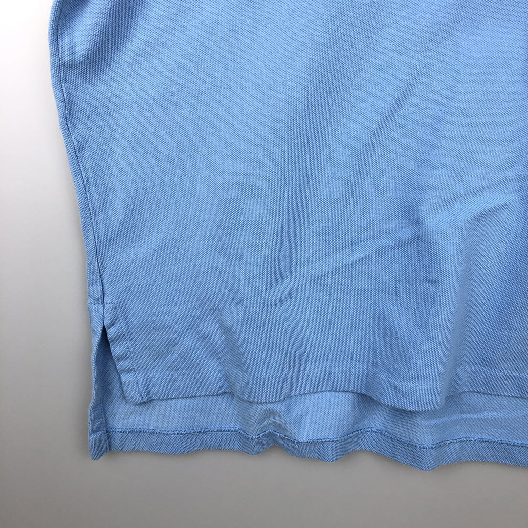 Ralph Lauren POLO by Ralph Lauren short sleeve polo shirt, men's XL size cotton Blue type light blue Vintage Second Hand