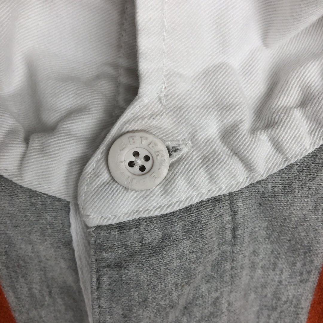 1990'S Eddie Bauer EBTEK Short-Sleeve Striped Polo Shirt, Men's Size S (Equivalent), Vintage cotton gray type Vintage Second Hand