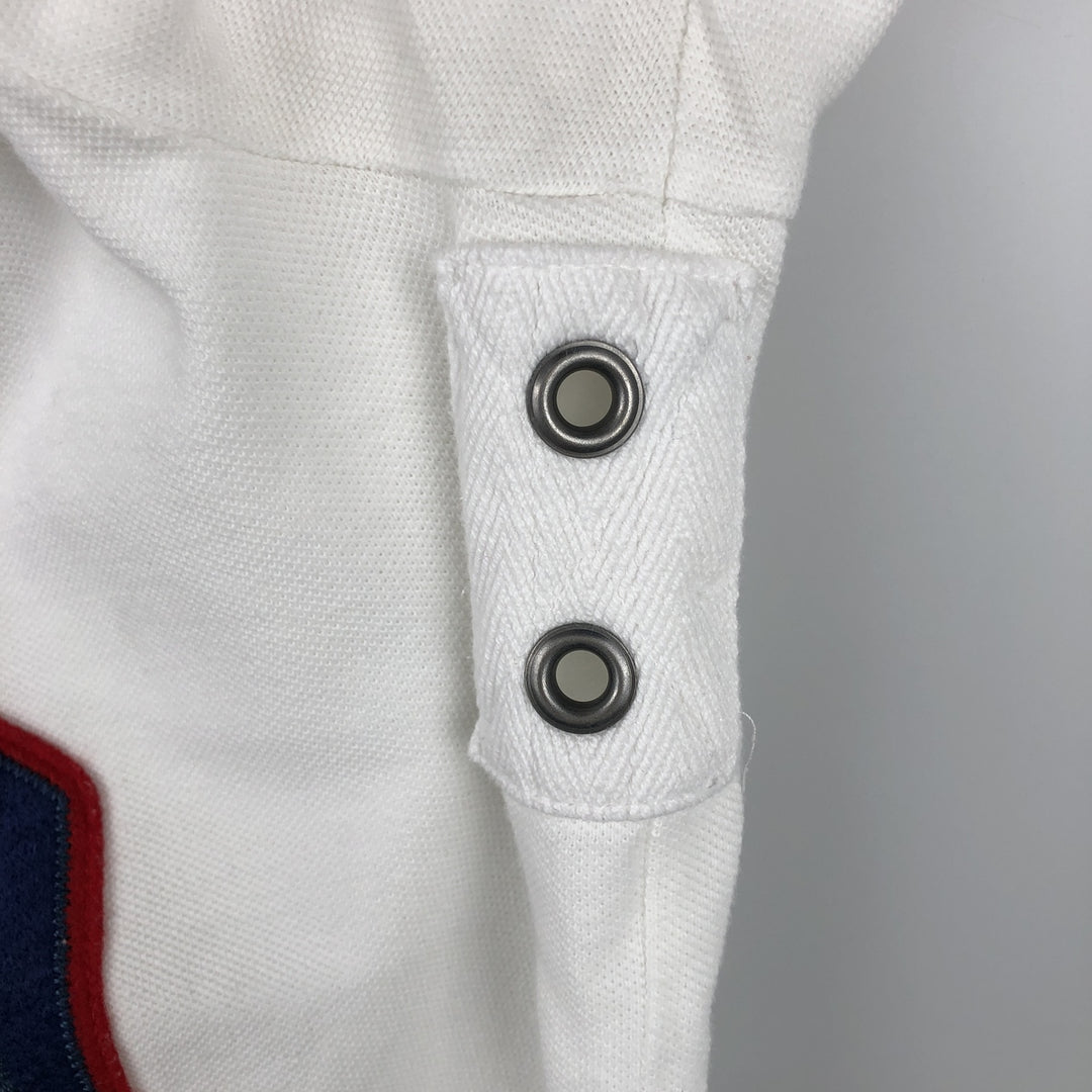 Ralph Lauren POLO by Ralph Lauren CUSTOM FIT Short-Sleeve Rugby Shirt, Men's Size M (approx.) cotton white type Vintage Second Hand