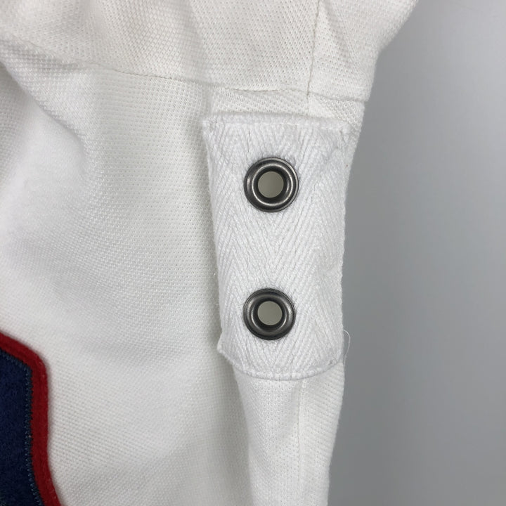 Ralph Lauren POLO by Ralph Lauren CUSTOM FIT Short-Sleeve Rugby Shirt, Men's Size M (approx.) cotton white type Vintage Second Hand