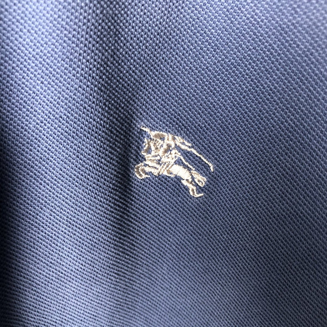 Burberry's BURBERRY LONDON CLASSIC FIT Short-Sleeve Polo Shirt, Men's Size L (approx.) unclear Blue type light blue Vintage Second Hand
