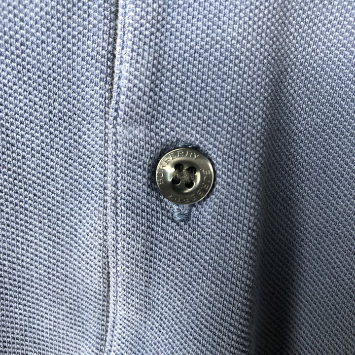 Burberry's BURBERRY LONDON CLASSIC FIT Short-Sleeve Polo Shirt, Men's Size L (approx.) unclear Blue type light blue Vintage Second Hand
