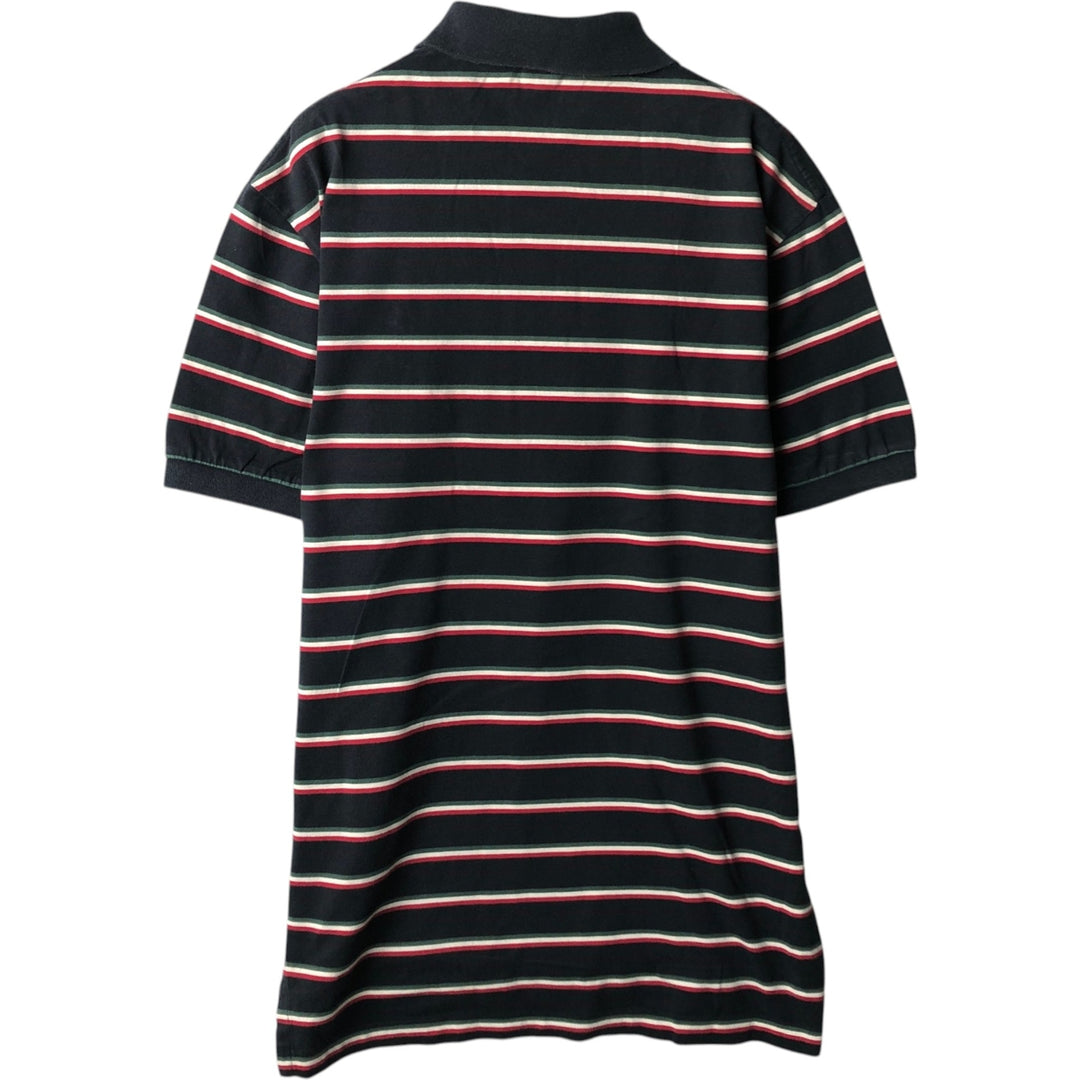 Ralph Lauren POLO by Ralph Lauren short sleeve striped polo shirt, size S for men cotton black type Vintage Second Hand