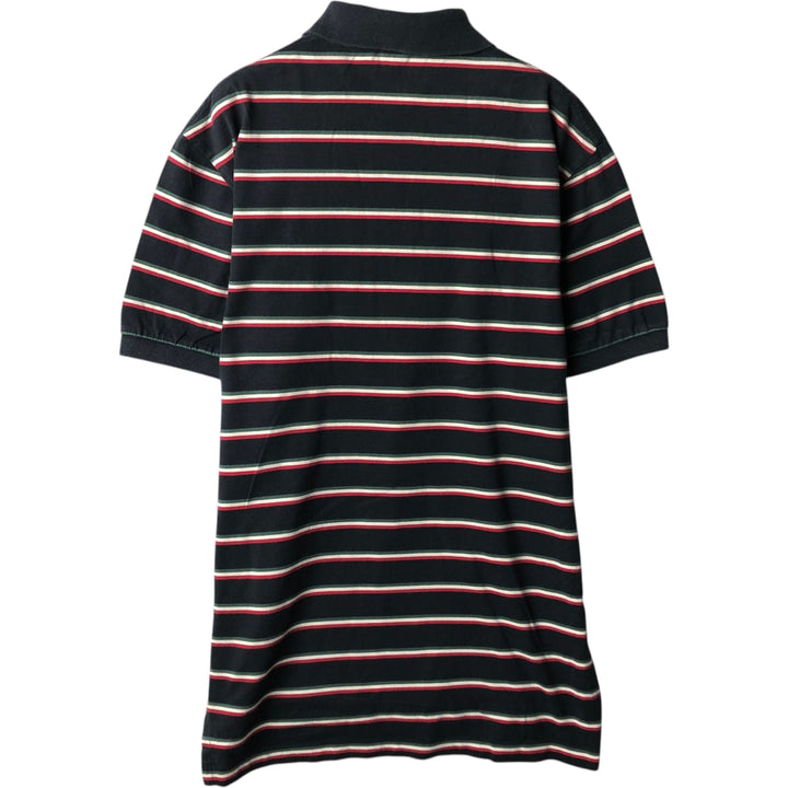 Ralph Lauren POLO by Ralph Lauren short sleeve striped polo shirt, size S for men cotton black type Vintage Second Hand