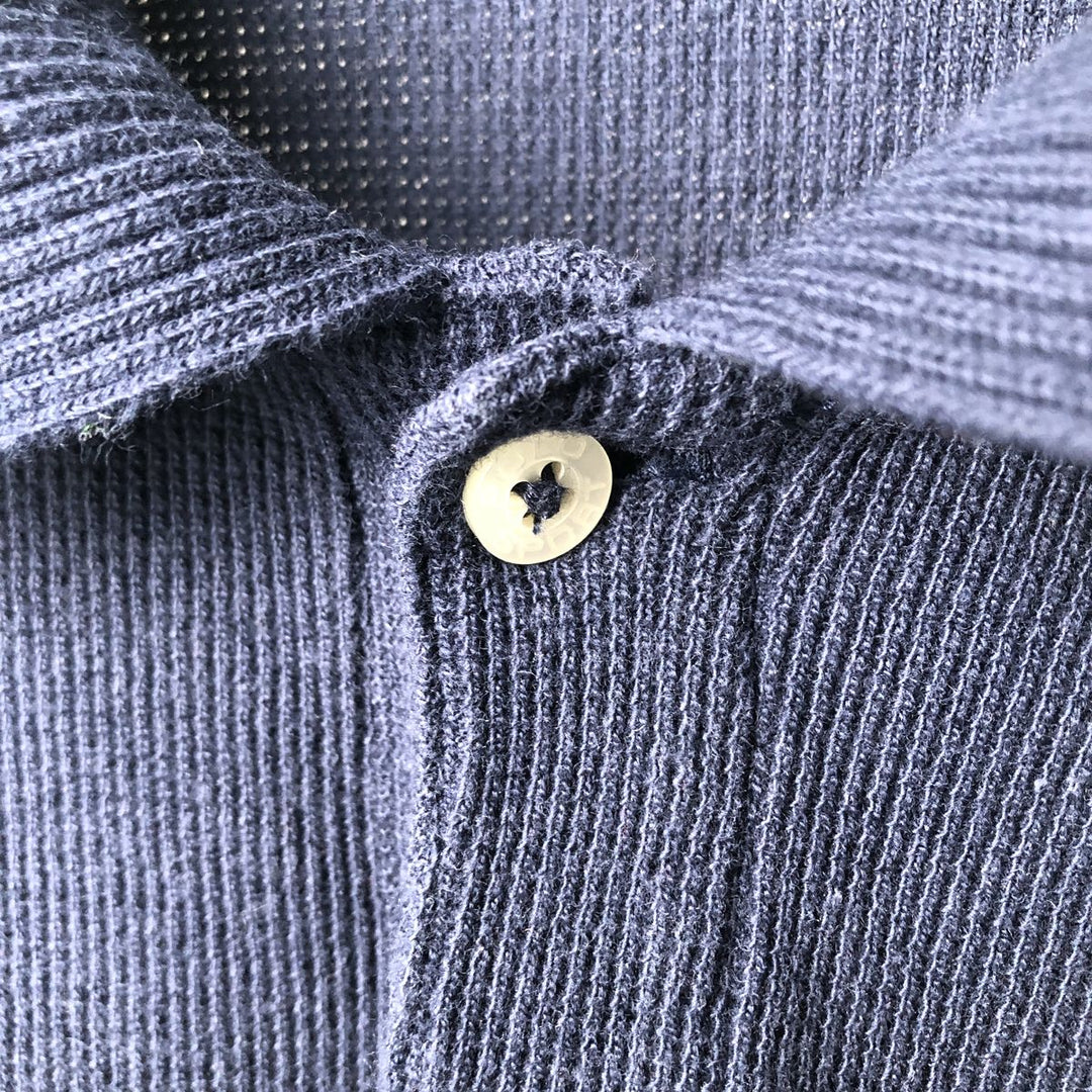 Ralph Lauren POLO SPORT short sleeve polo shirt, men's size M cotton navy blue type Vintage Second Hand