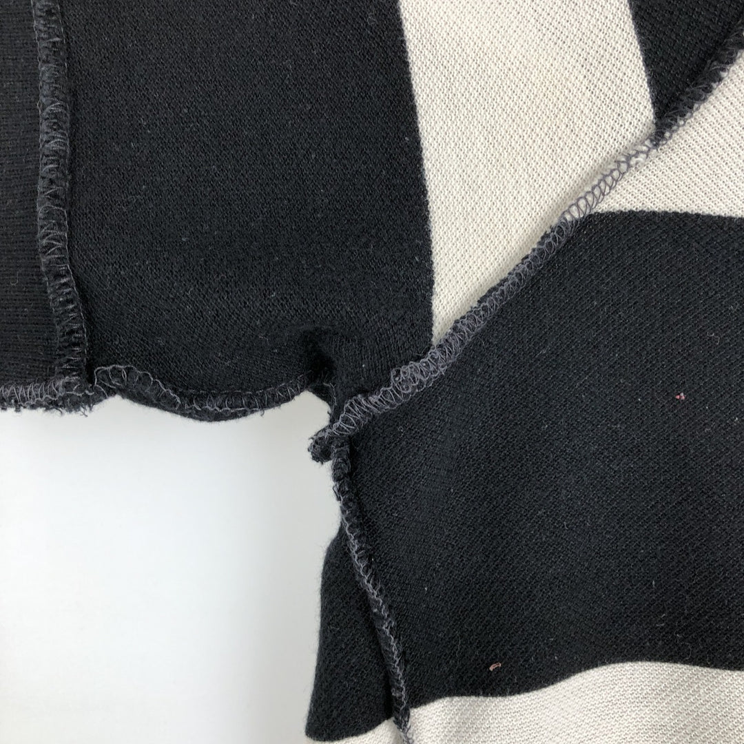 Lacoste Short Sleeve Striped Polo Shirt, Size 6, Men's XL cotton black type Vintage Second Hand