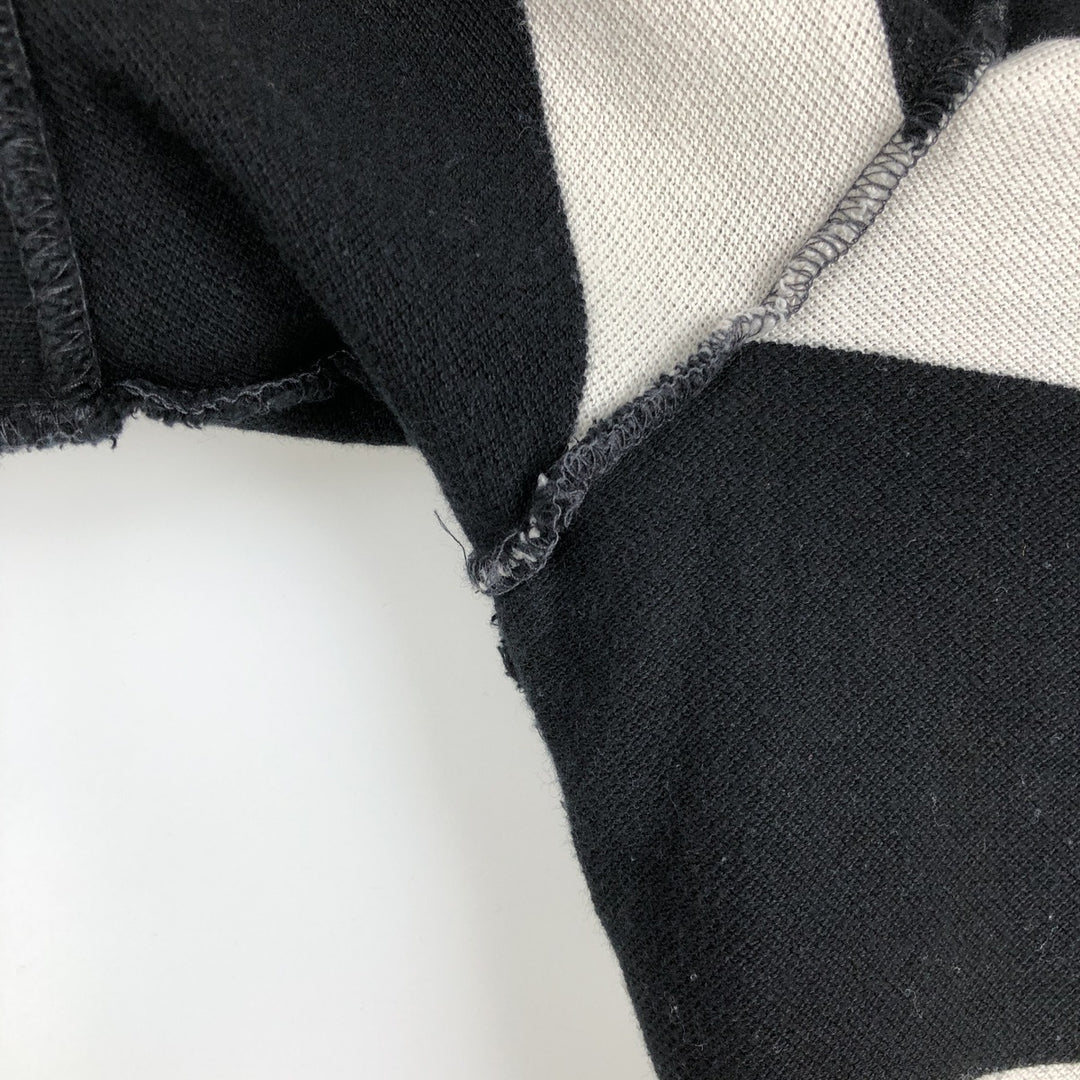 Lacoste Short Sleeve Striped Polo Shirt, Size 6, Men's XL cotton black type Vintage Second Hand