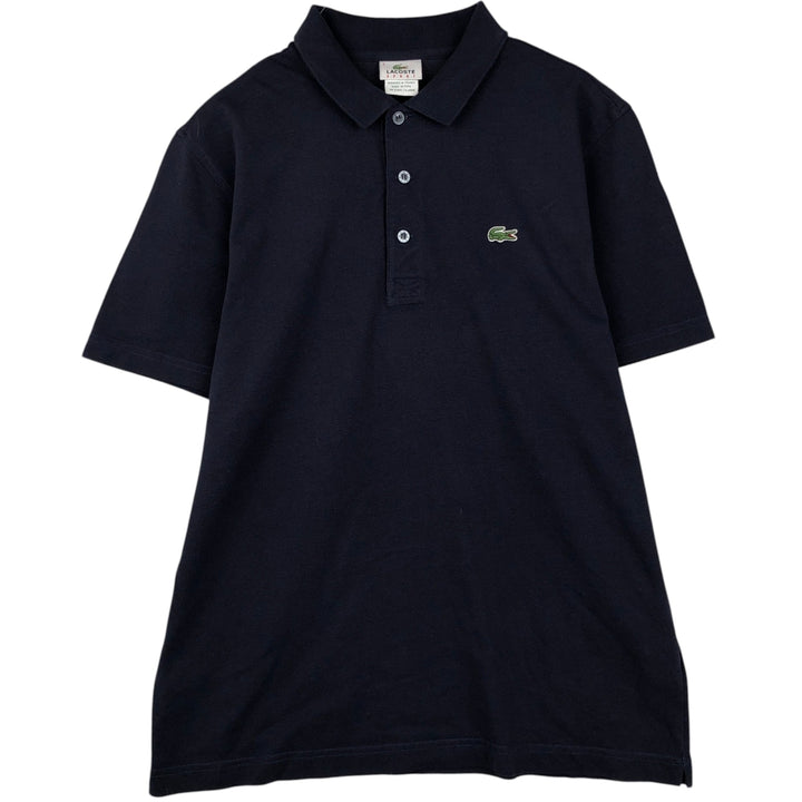 Lacoste LACOSTE SPORT French design short-sleeved polo shirt, size 5 (equivalent to men's L). cotton black type Vintage Second Hand