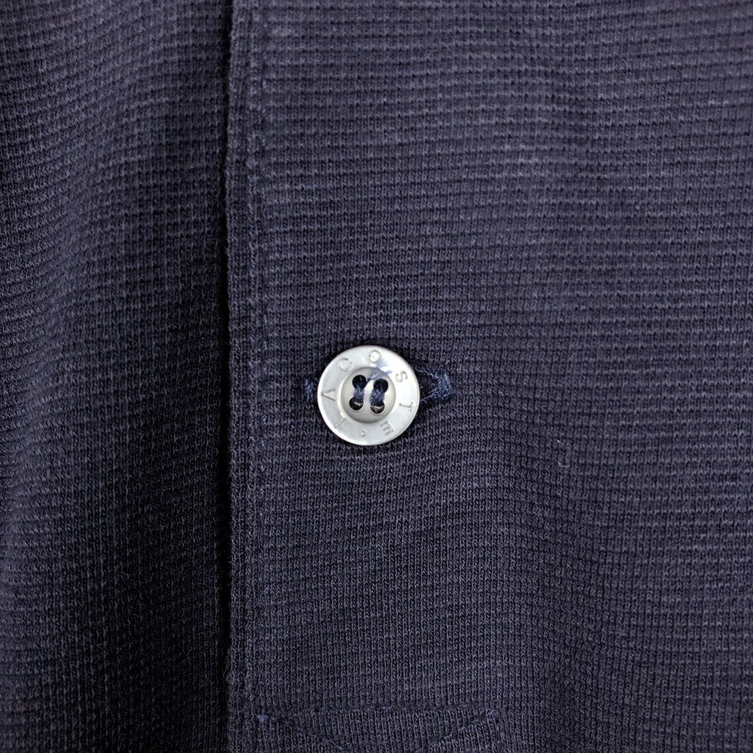 Lacoste LACOSTE SPORT French design short-sleeved polo shirt, size 5 (equivalent to men's L). cotton black type Vintage Second Hand