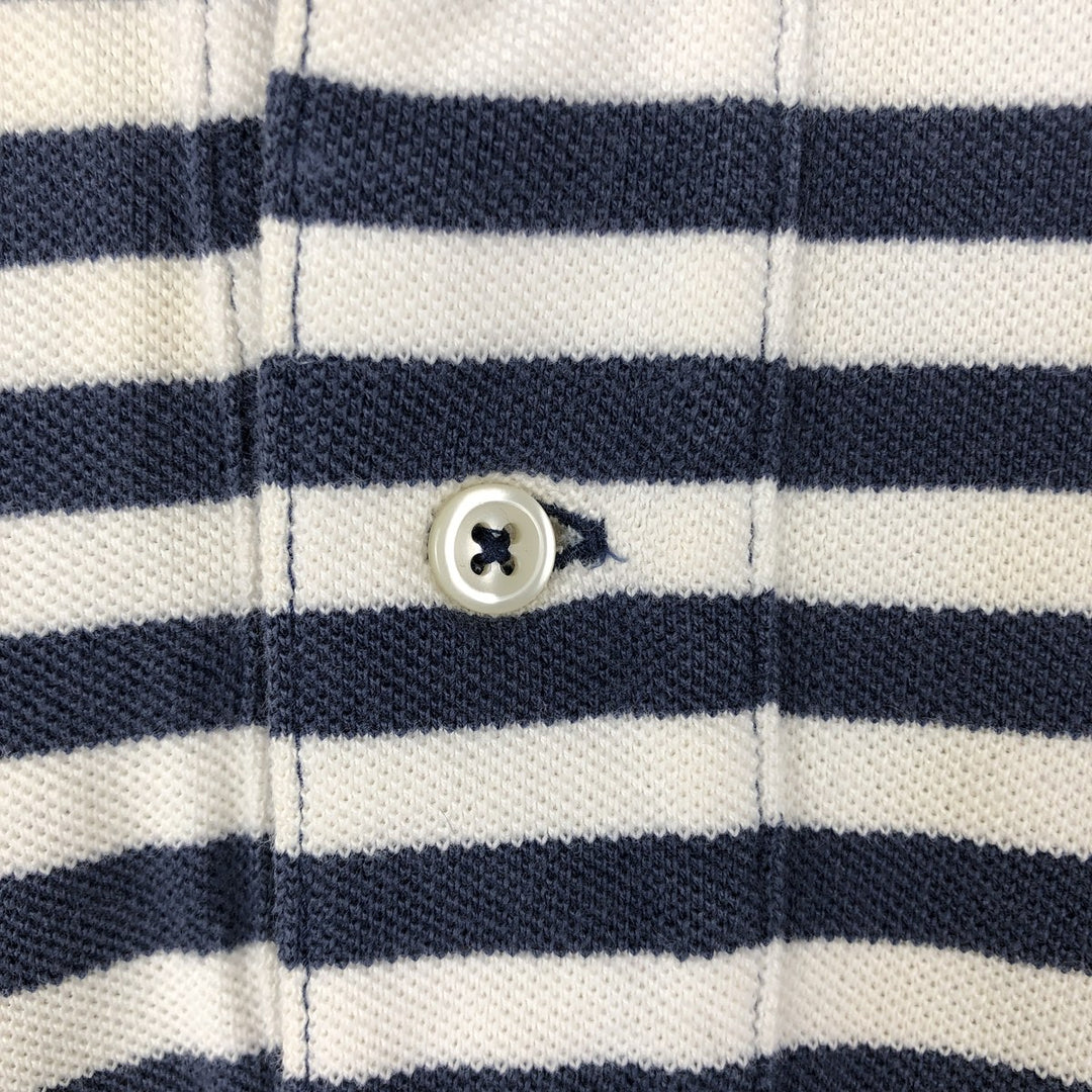 Ralph Lauren POLO by Ralph Lauren short sleeve striped polo shirt, men's size L cotton white type Vintage Second Hand