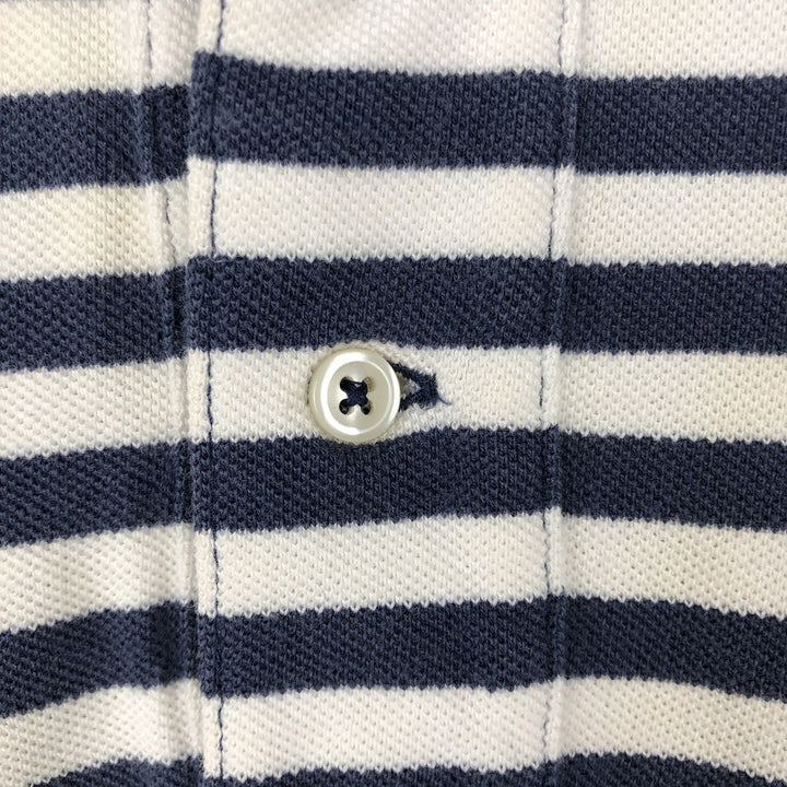 Ralph Lauren POLO by Ralph Lauren short sleeve striped polo shirt, men's size L cotton white type Vintage Second Hand