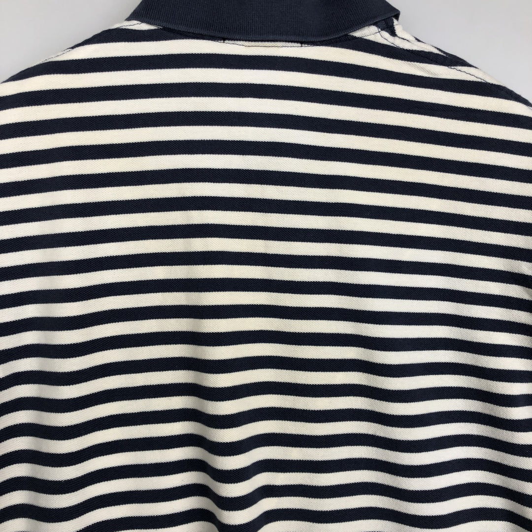 Ralph Lauren POLO by Ralph Lauren short sleeve striped polo shirt, men's size L cotton white type Vintage Second Hand