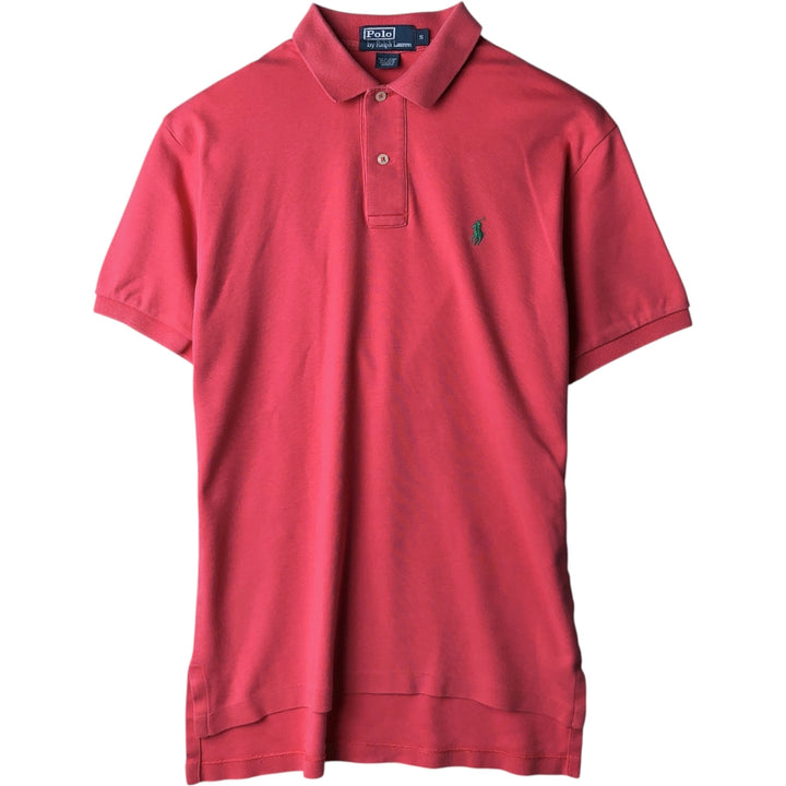 Ralph Lauren POLO by Ralph Lauren short sleeve polo shirt, size S for men cotton red type Vintage Second Hand