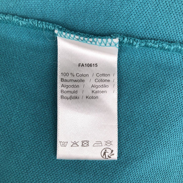 Lacoste Classic Fit short sleeve polo shirt, men's size M cotton turquoise blue Vintage Second Hand