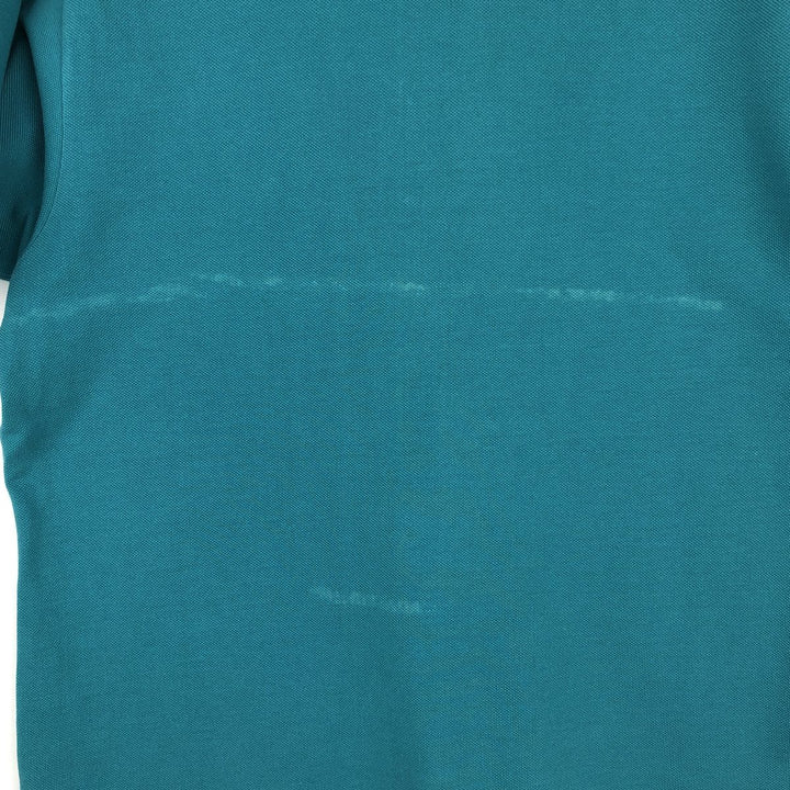 Lacoste Classic Fit short sleeve polo shirt, men's size M cotton turquoise blue Vintage Second Hand