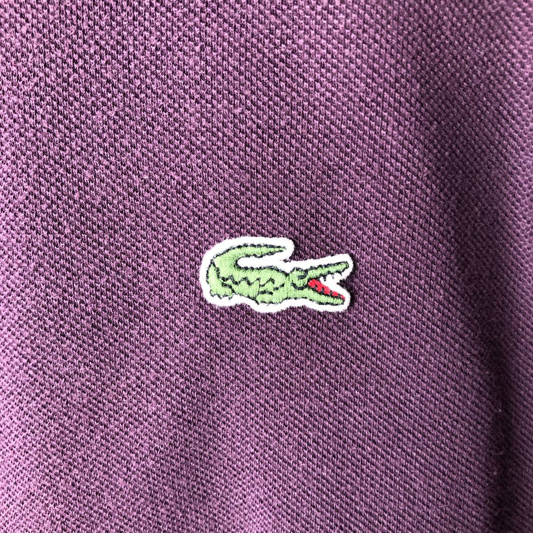 Lacoste LACOSTE DESIGNED IN FRANCE Short-Sleeve Polo Shirt, Size 4 (Men's M equivalent) cotton red type reddish brown Vintage Second Hand