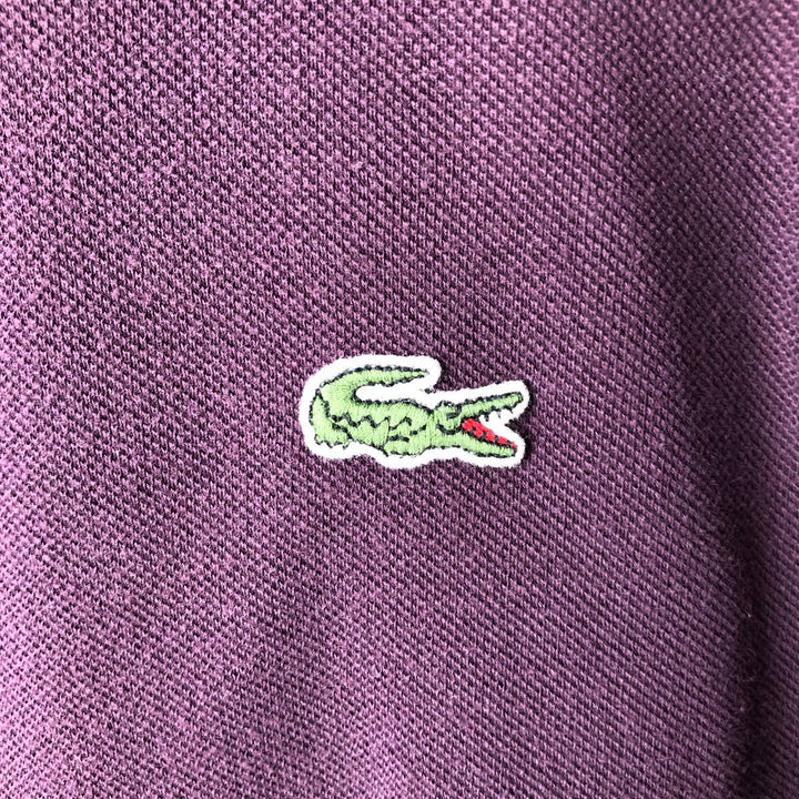 Lacoste LACOSTE DESIGNED IN FRANCE Short-Sleeve Polo Shirt, Size 4 (Men's M equivalent) cotton red type reddish brown Vintage Second Hand