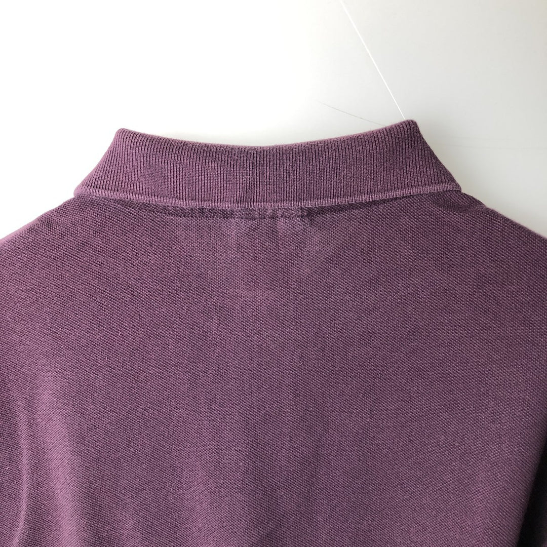 Lacoste LACOSTE DESIGNED IN FRANCE Short-Sleeve Polo Shirt, Size 4 (Men's M equivalent) cotton red type reddish brown Vintage Second Hand