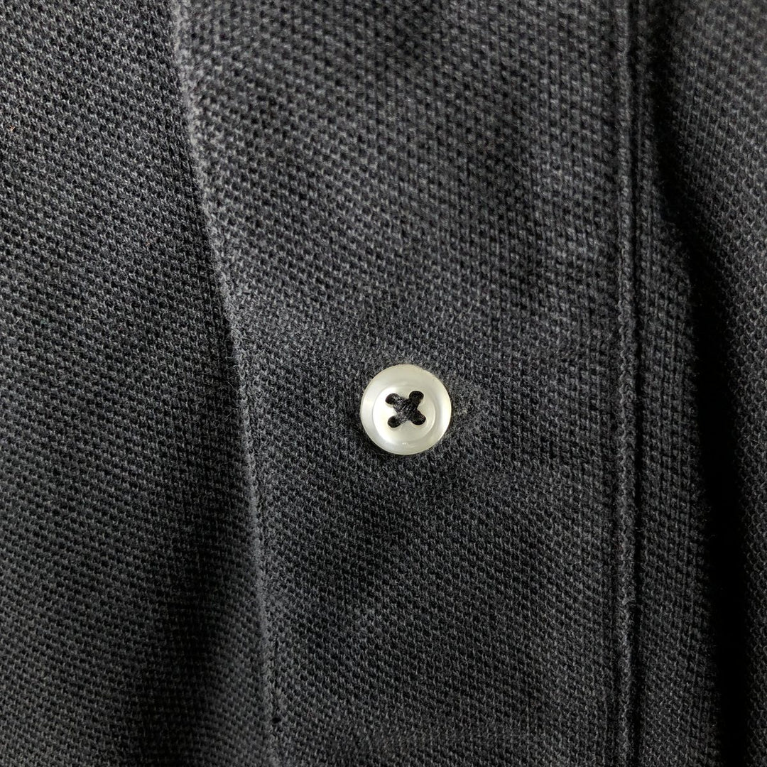 Ralph Lauren POLO by Ralph Lauren short sleeve polo shirt, men's XL size cotton black type Vintage Second Hand