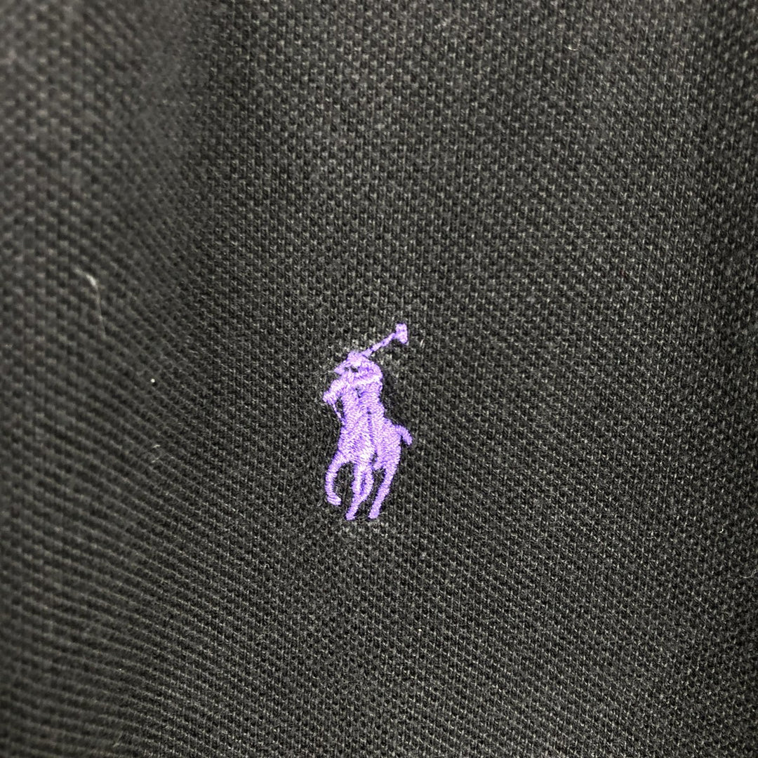 Ralph Lauren POLO by Ralph Lauren short sleeve polo shirt, men's XL size cotton Charcoal Vintage Second Hand
