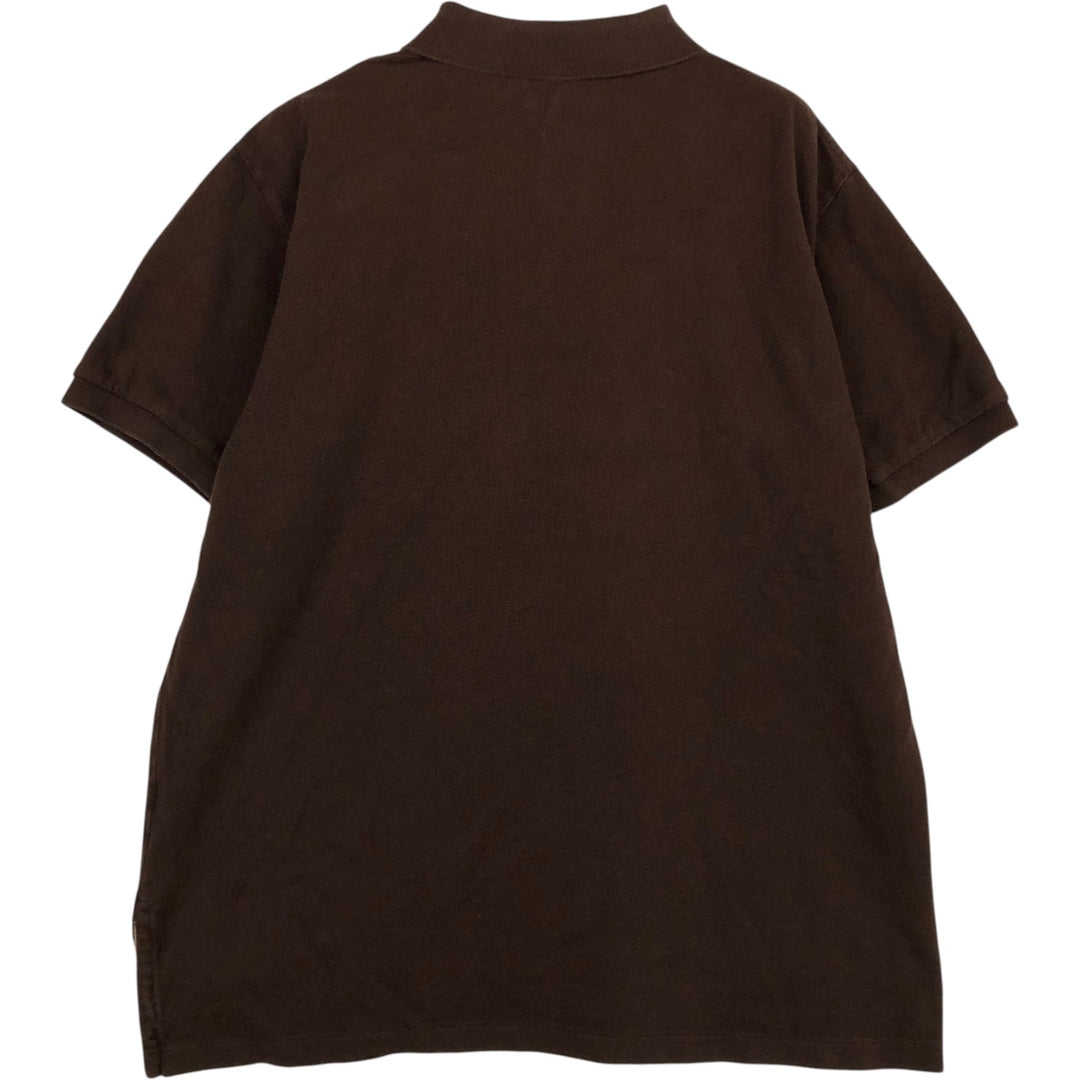 Ralph Lauren POLO by Ralph Lauren short sleeve polo shirt, men's XL size cotton brown type Vintage Second Hand