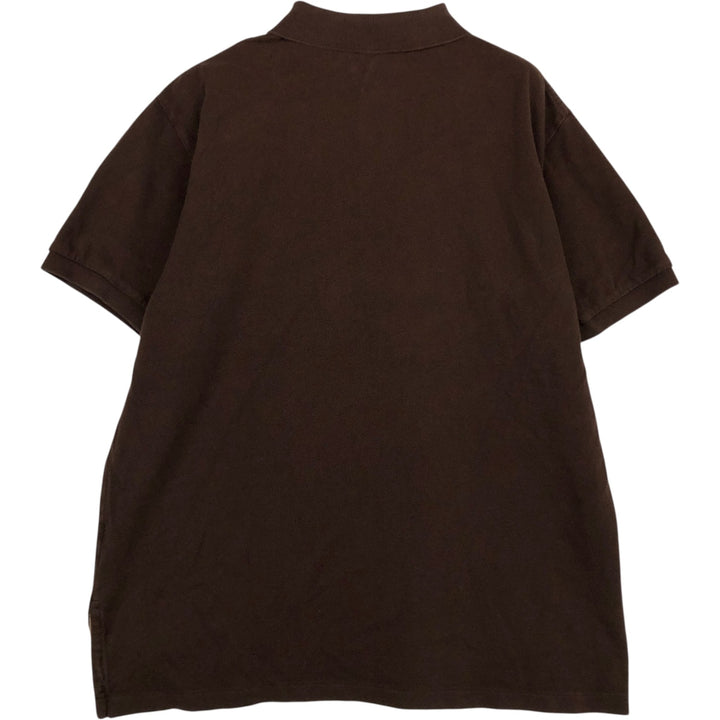 Ralph Lauren POLO by Ralph Lauren short sleeve polo shirt, men's XL size cotton brown type Vintage Second Hand