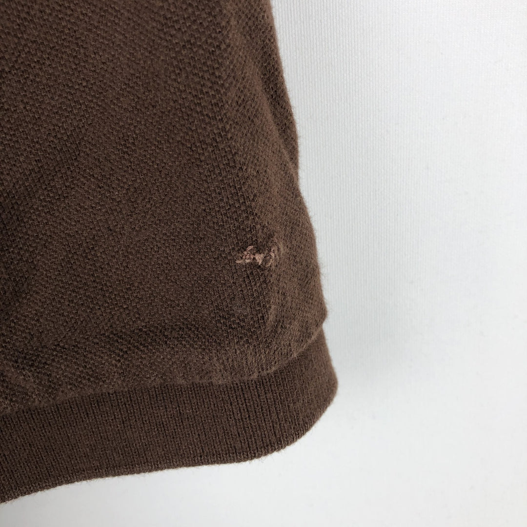 Ralph Lauren POLO by Ralph Lauren short sleeve polo shirt, men's XL size cotton brown type Vintage Second Hand