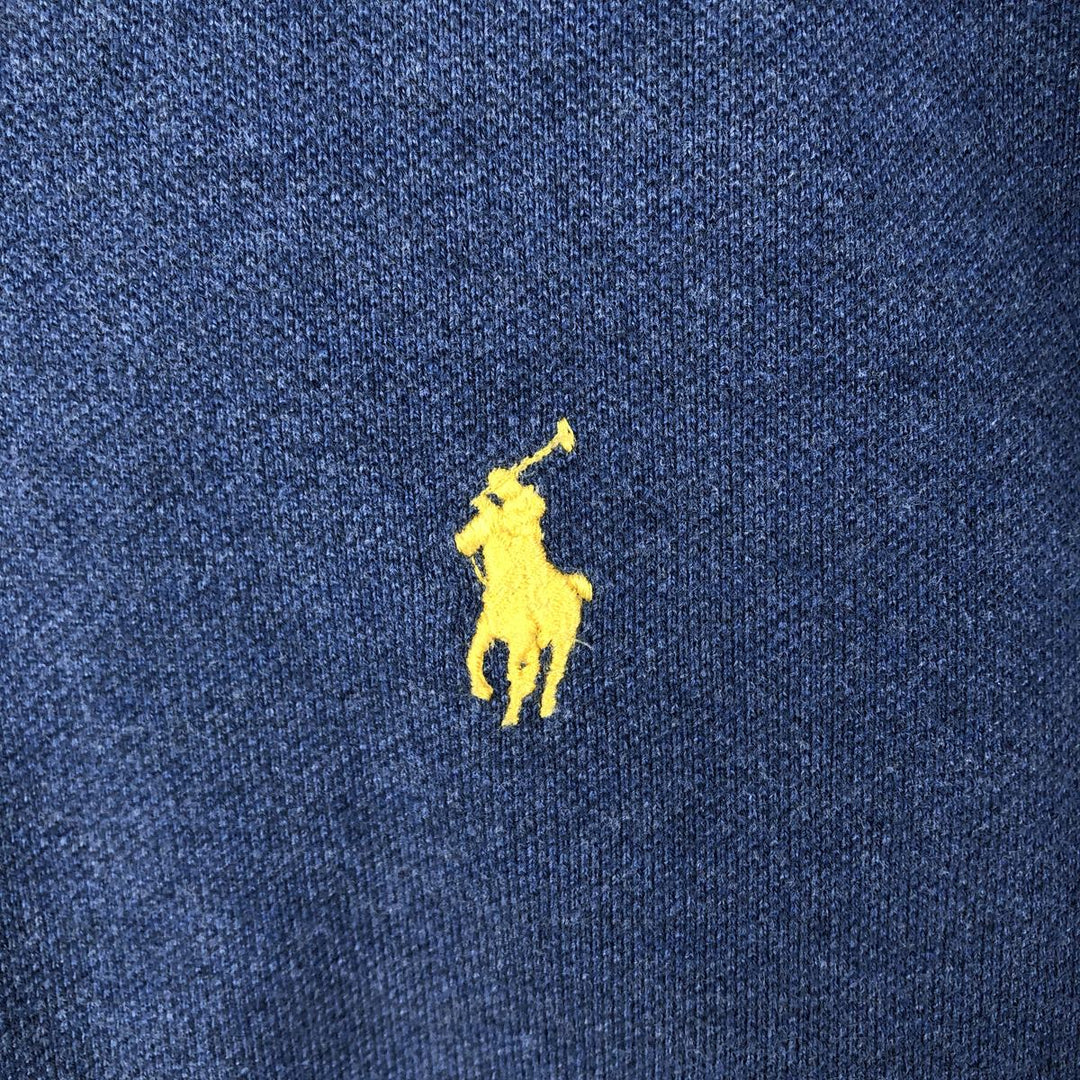 Ralph Lauren POLO by Ralph Lauren SLIM FIT Short-Sleeve Polo Shirt, Men's Size XL (approx.) cotton Blue type light blue Vintage Second Hand