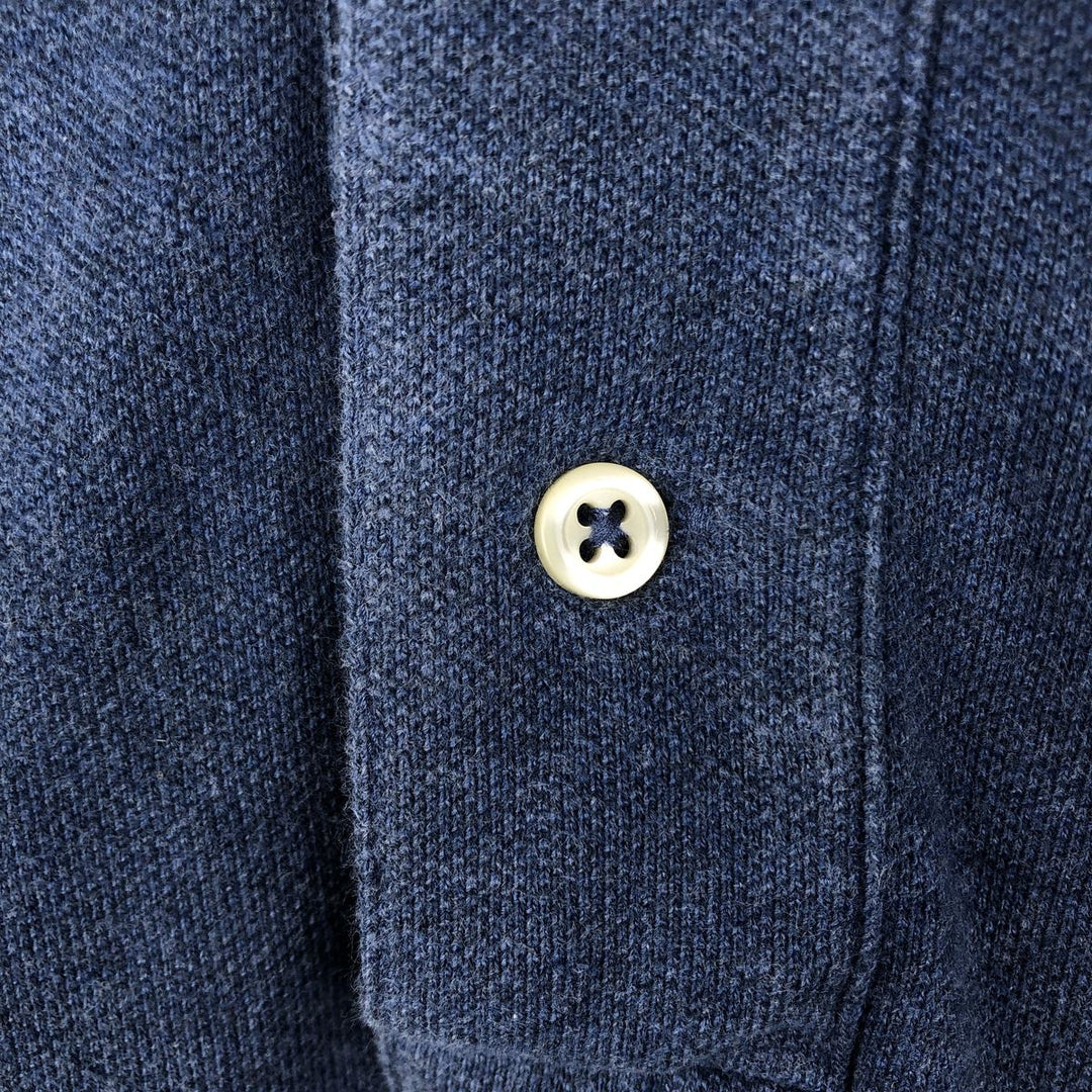 Ralph Lauren POLO by Ralph Lauren SLIM FIT Short-Sleeve Polo Shirt, Men's Size XL (approx.) cotton Blue type light blue Vintage Second Hand