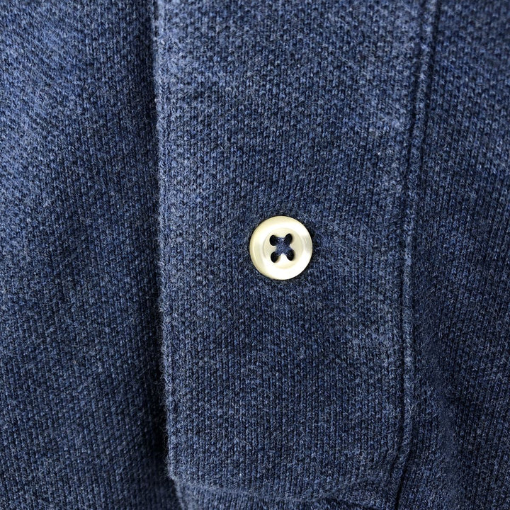 Ralph Lauren POLO by Ralph Lauren SLIM FIT Short-Sleeve Polo Shirt, Men's Size XL (approx.) cotton Blue type light blue Vintage Second Hand