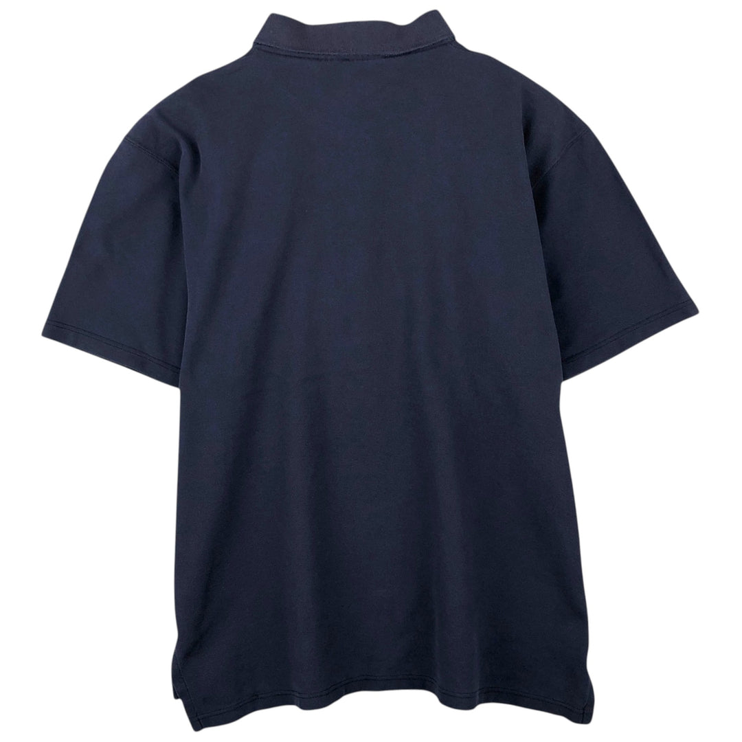 ~90'S LLBean Short-Sleeve Polo Shirt, Made in USA, Men's Size L (Equivalent), Vintage cotton navy blue type Vintage Second Hand