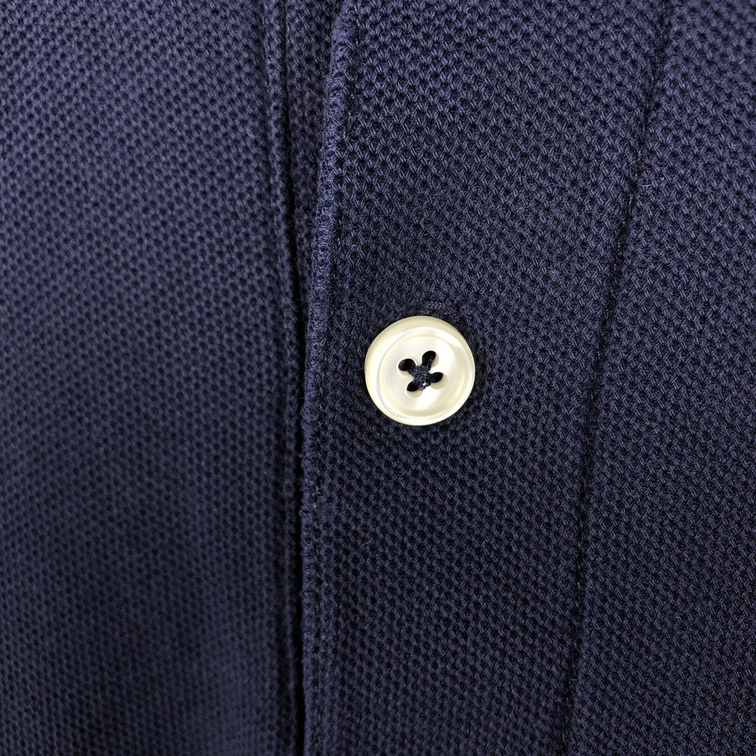 ~90'S LLBean Short-Sleeve Polo Shirt, Made in USA, Men's Size L (Equivalent), Vintage cotton navy blue type Vintage Second Hand