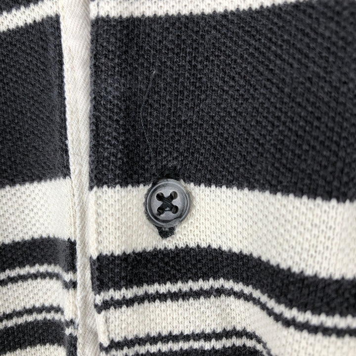 90'S Tommy Hilfiger Multi-stripe Short-Sleeve Polo Shirt, Men's Size L (approx.) cotton black type Vintage Second Hand