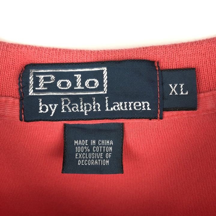 Ralph Lauren POLO by Ralph Lauren short sleeve polo shirt, men's XL size cotton pink type Vintage Second Hand