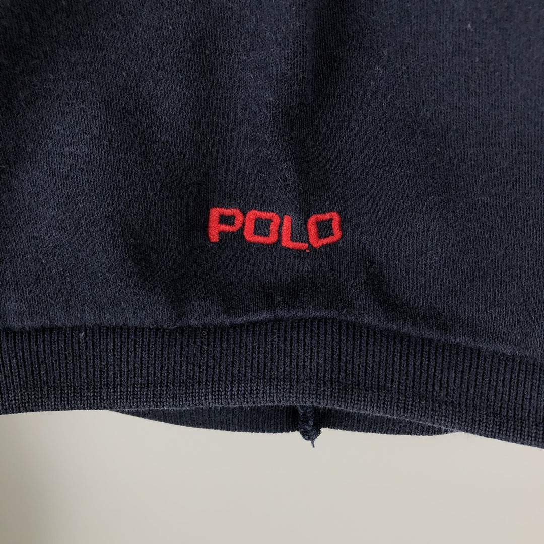 Ralph Lauren POLO GOLF Polo Golf short sleeve polo shirt for men size L cotton navy blue type Vintage Second Hand