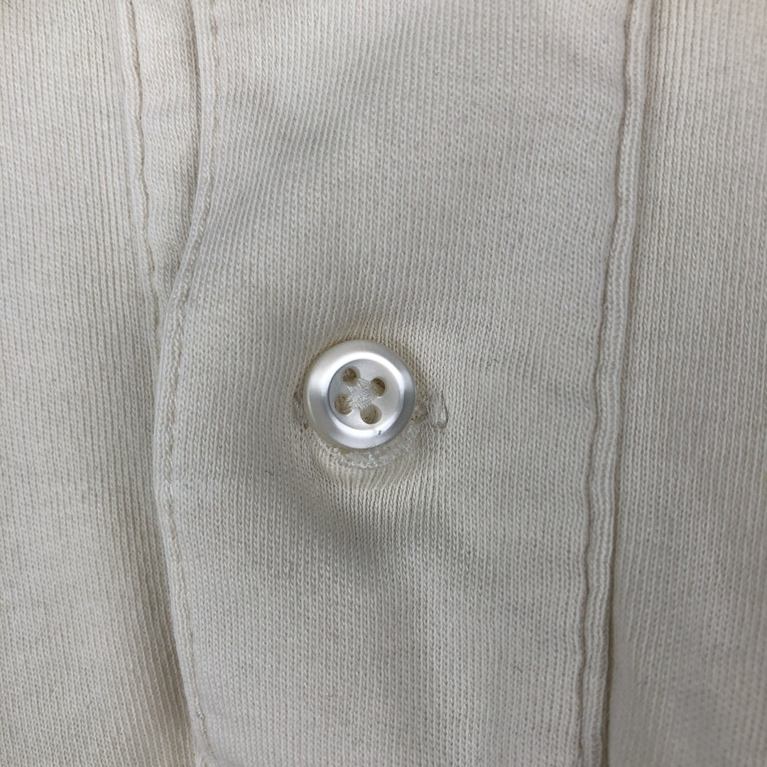 Ralph Lauren POLO by Ralph Lauren short sleeve polo shirt, men's size L cotton unbleached Vintage Second Hand