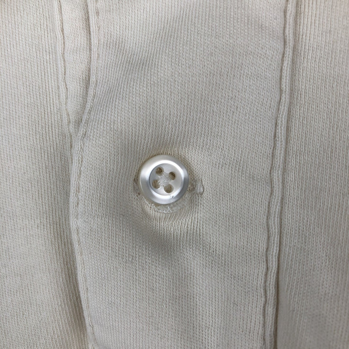 Ralph Lauren POLO by Ralph Lauren short sleeve polo shirt, men's size L cotton unbleached Vintage Second Hand