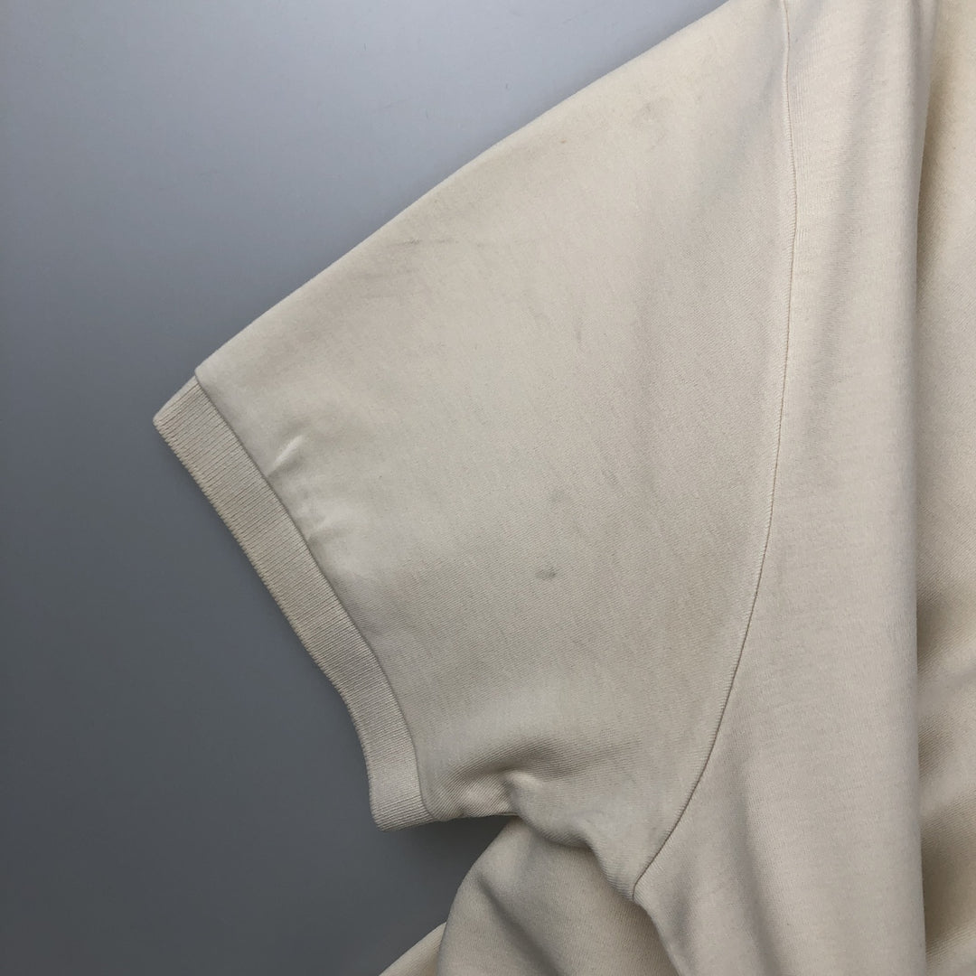 Ralph Lauren POLO by Ralph Lauren short sleeve polo shirt, men's size L cotton unbleached Vintage Second Hand