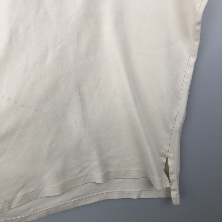 Ralph Lauren POLO by Ralph Lauren short sleeve polo shirt, men's size L cotton unbleached Vintage Second Hand