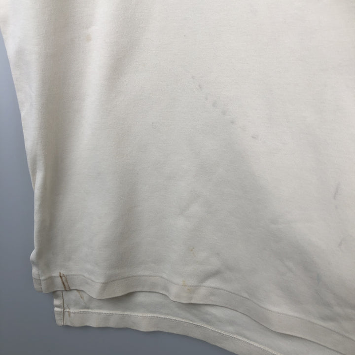 Ralph Lauren POLO by Ralph Lauren short sleeve polo shirt, men's size L cotton unbleached Vintage Second Hand