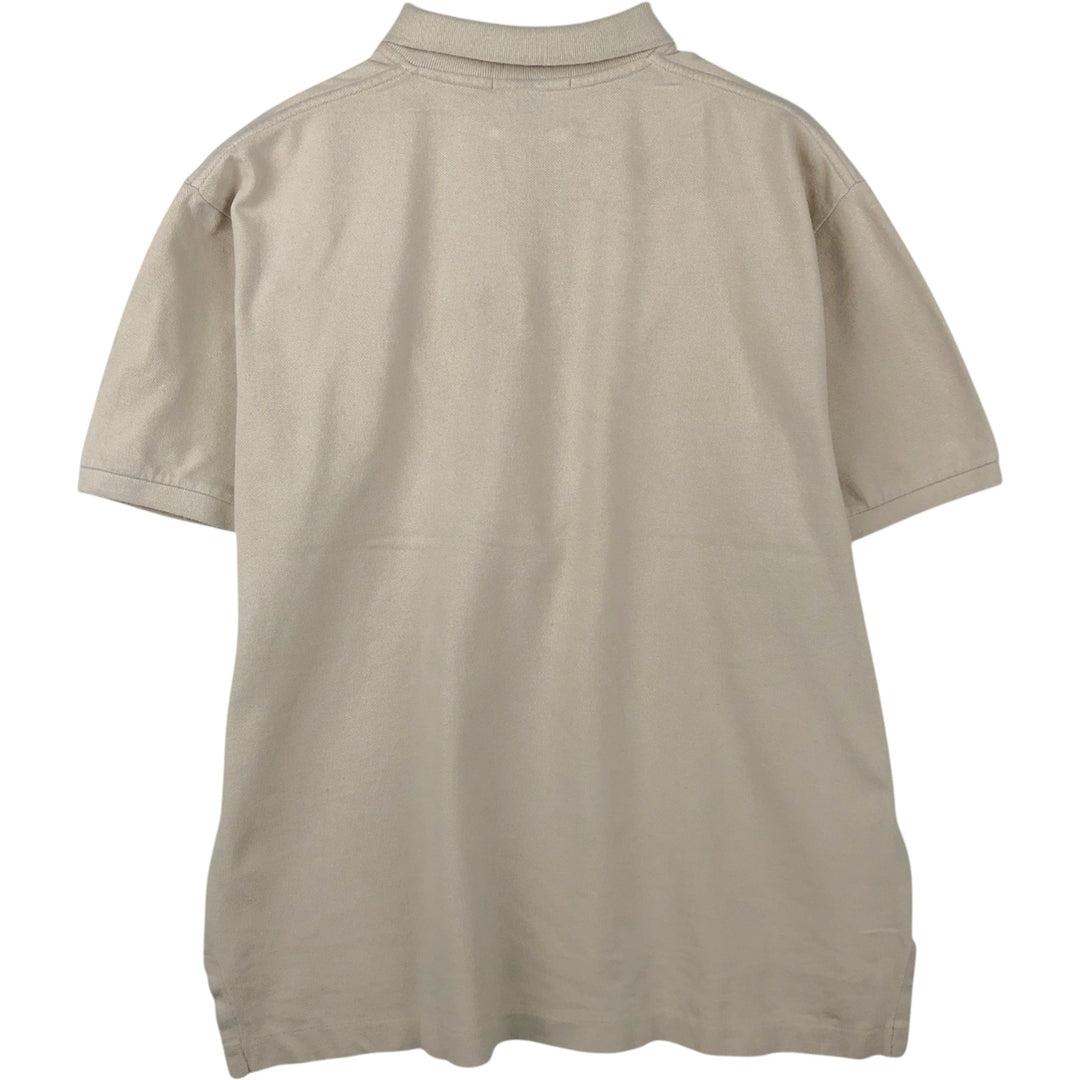 Ralph Lauren POLO by Ralph Lauren short sleeve polo shirt, men's size L cotton Beige type Vintage Second Hand
